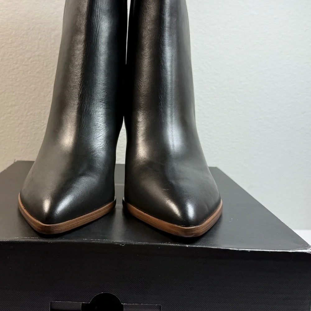 Marc Fisher Sleek Black Ankle Booties
